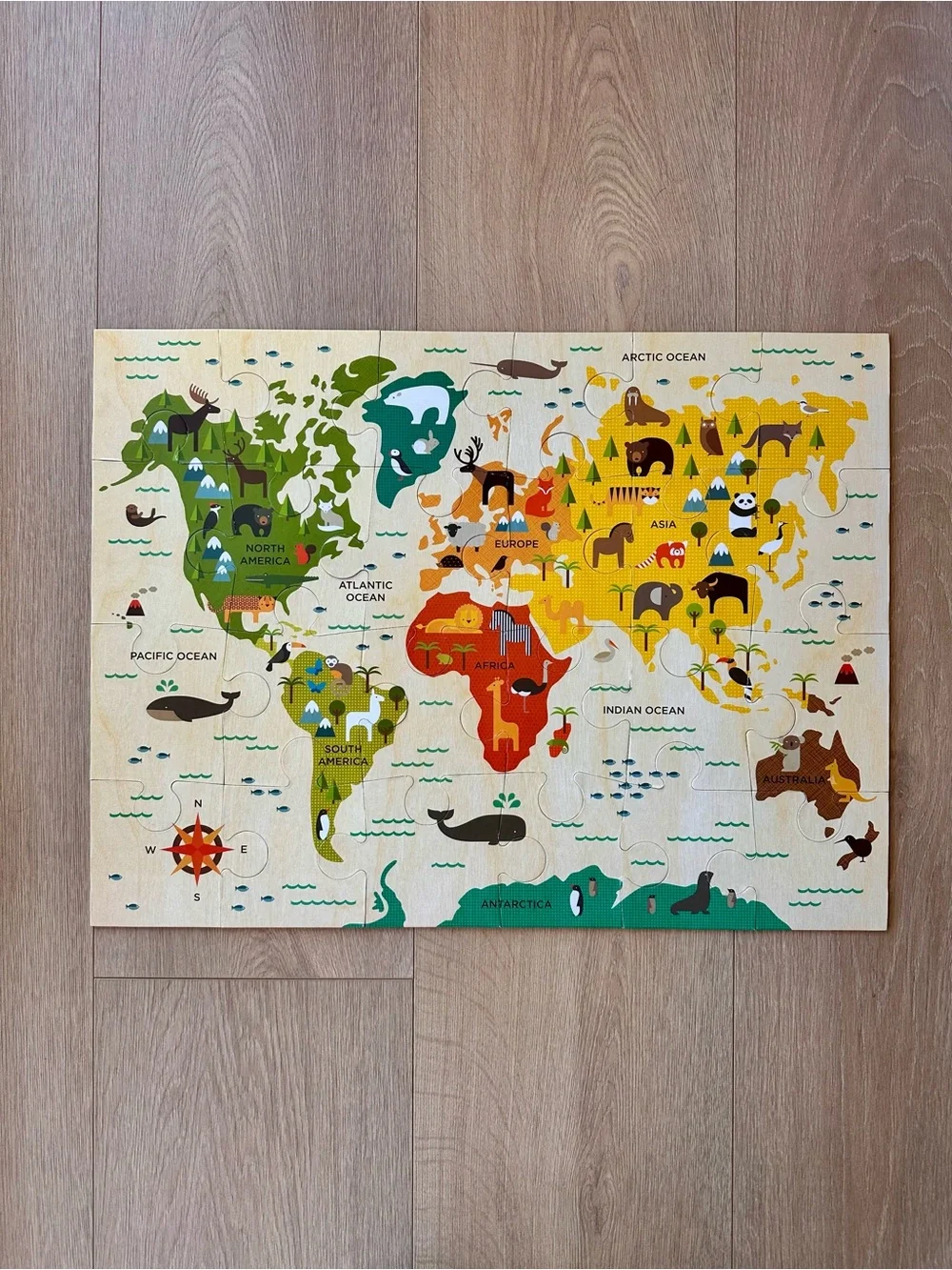 Petit Collage Kids Floor Puzzle - Mermaid Friends / Our World